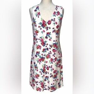 Karl Lagerfeld White Floral Sleeveless Sundress Size 6